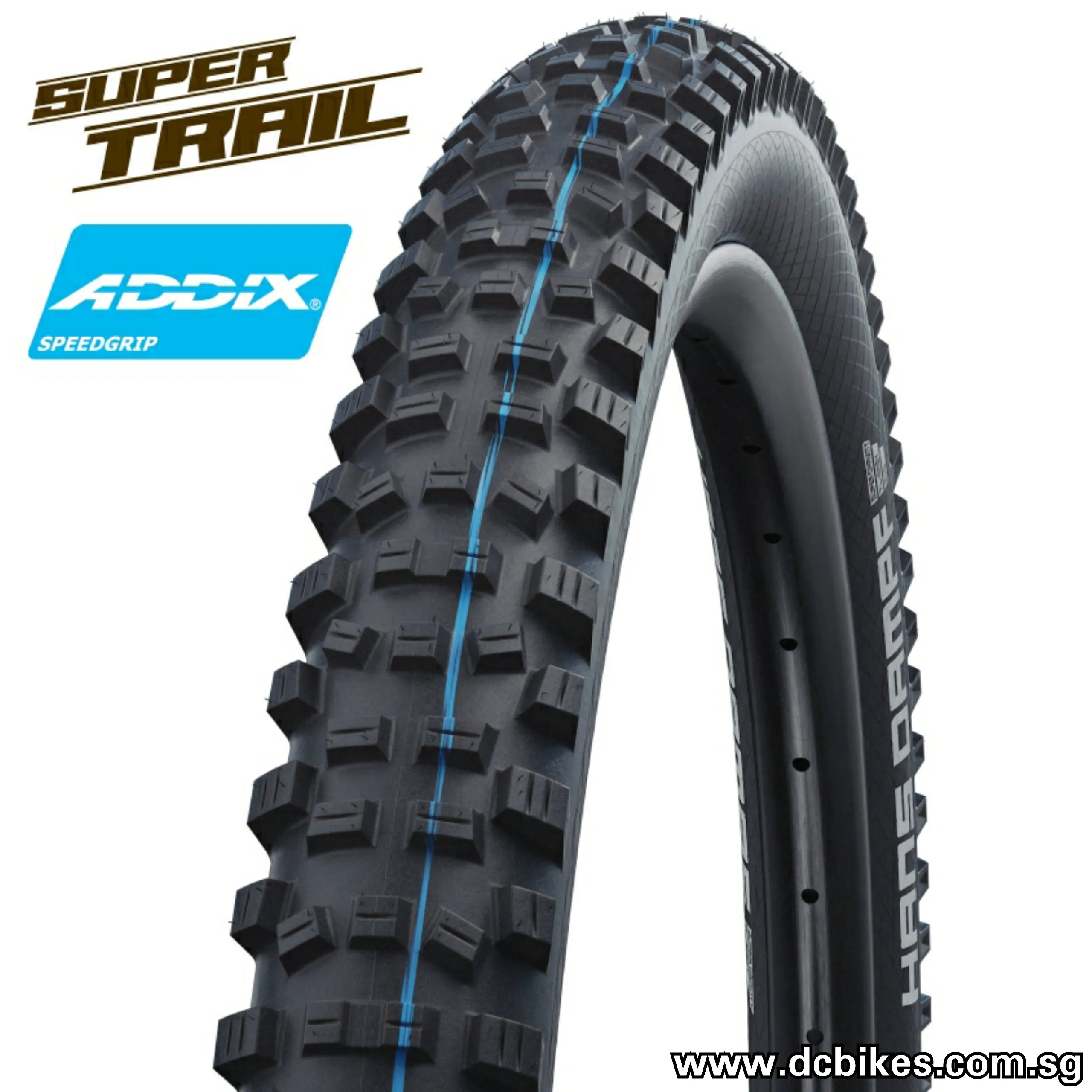 Schwalbe 27.5 X 2.8 Hans Dampf Evo Super Trail MTB Tubeless Folding Boost Tyre (1 Tire) 