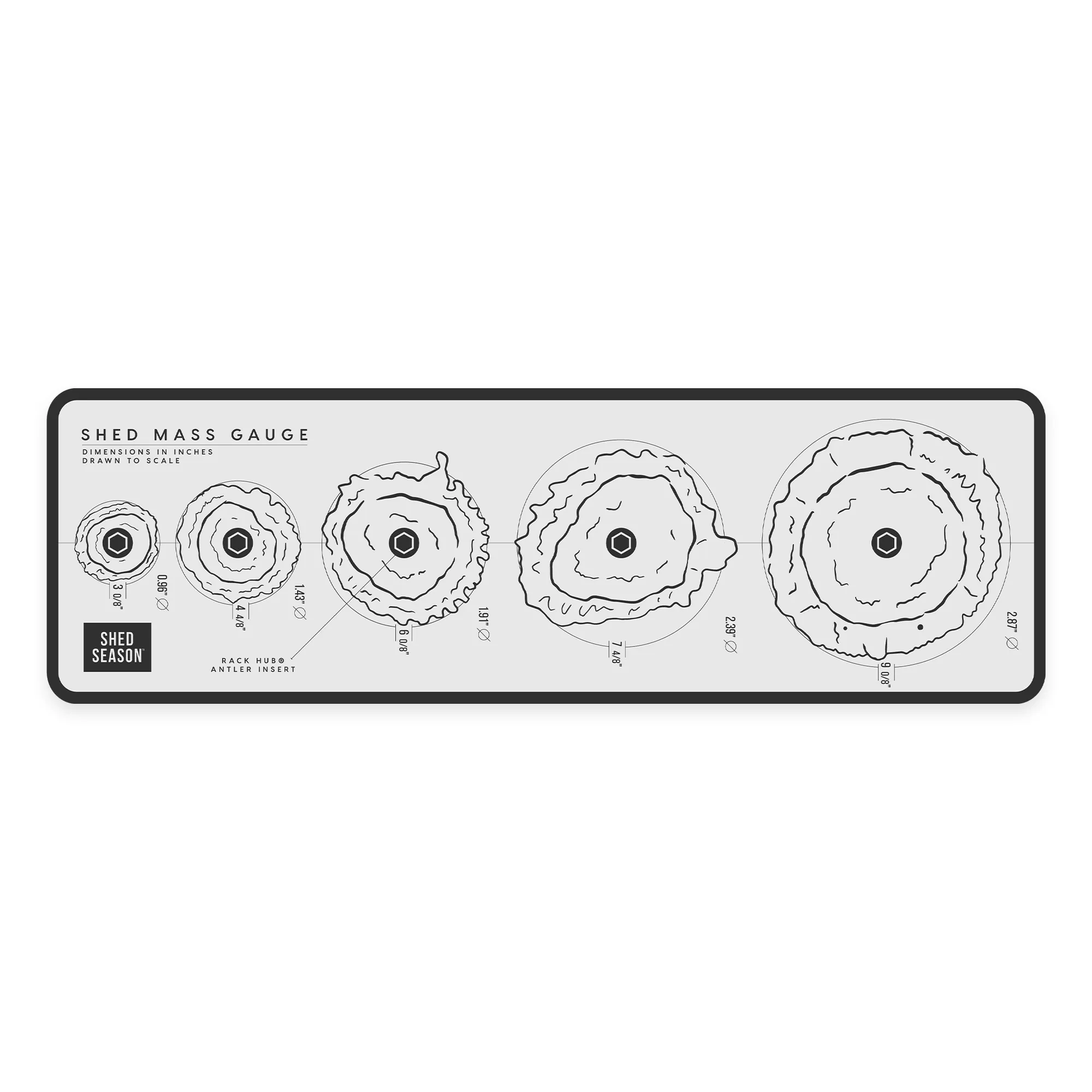 SHED MASS GAUGE (SMG) Sticker