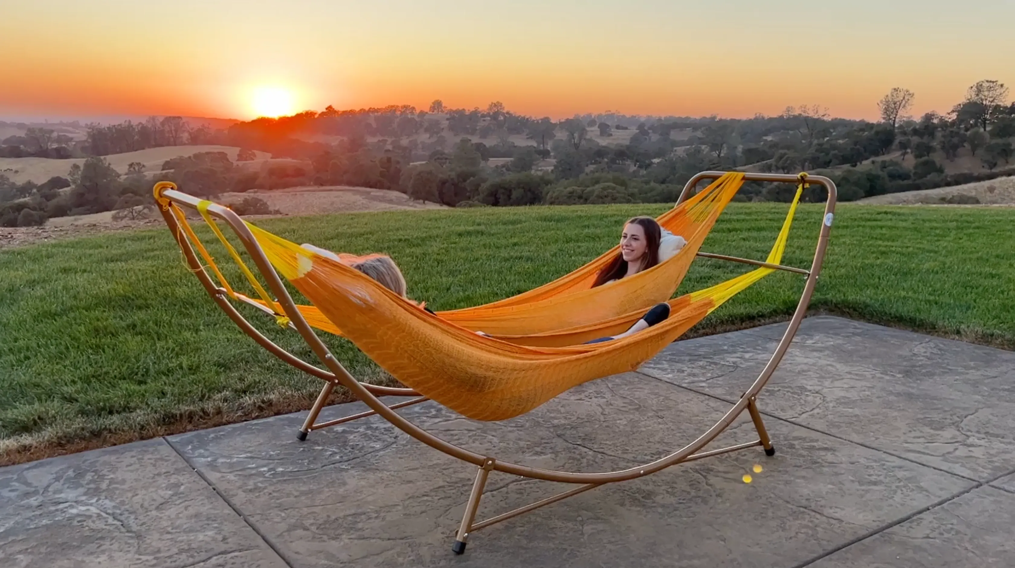 SKYBED Universal Hammock Stand for One or Two People Indoor, Outdoor