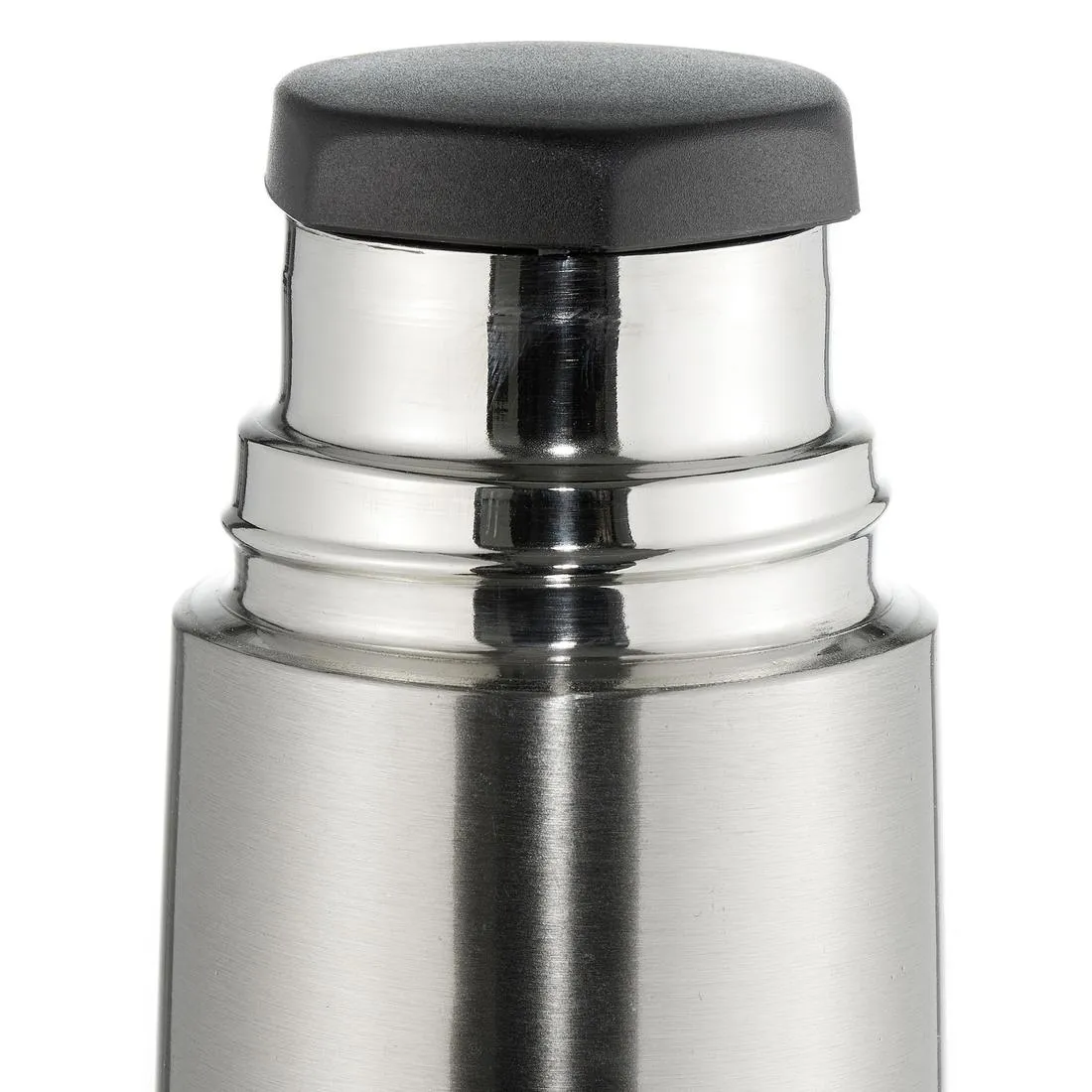 Stainless steel 0.7 L insulated bottle with cup for hiking - metal