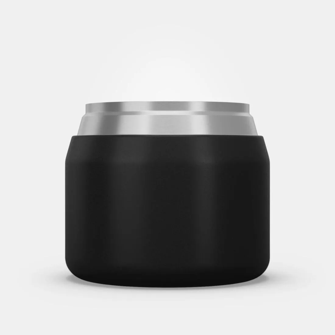 Stainless Steel Isothermal Food Box for Hiking MH500 0.5 L Black