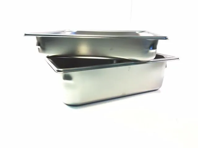 Stainless Steel Pans Available in 2'' and 4'' Depth.