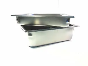 Stainless Steel Pans Available in 2'' and 4'' Depth.