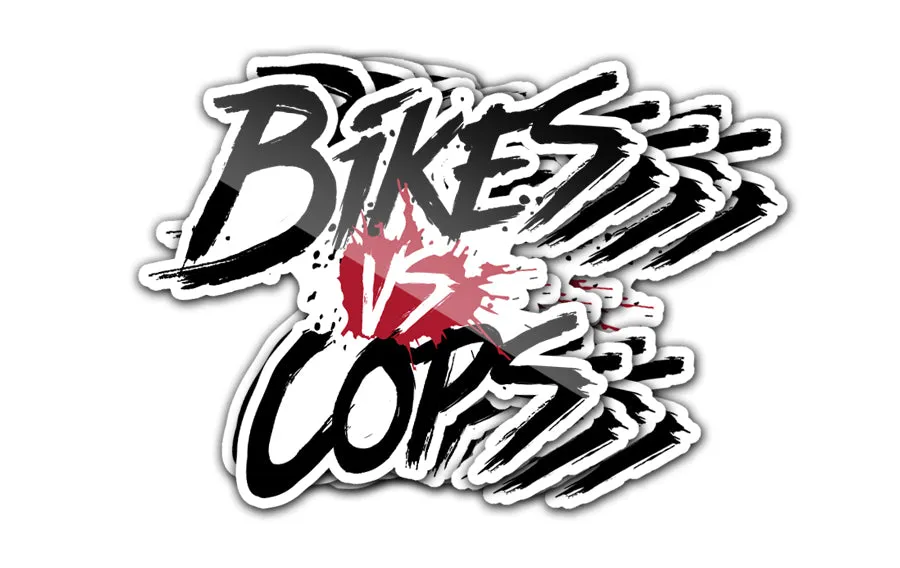 STICKER - BIKES VS COPS (5-PACK)