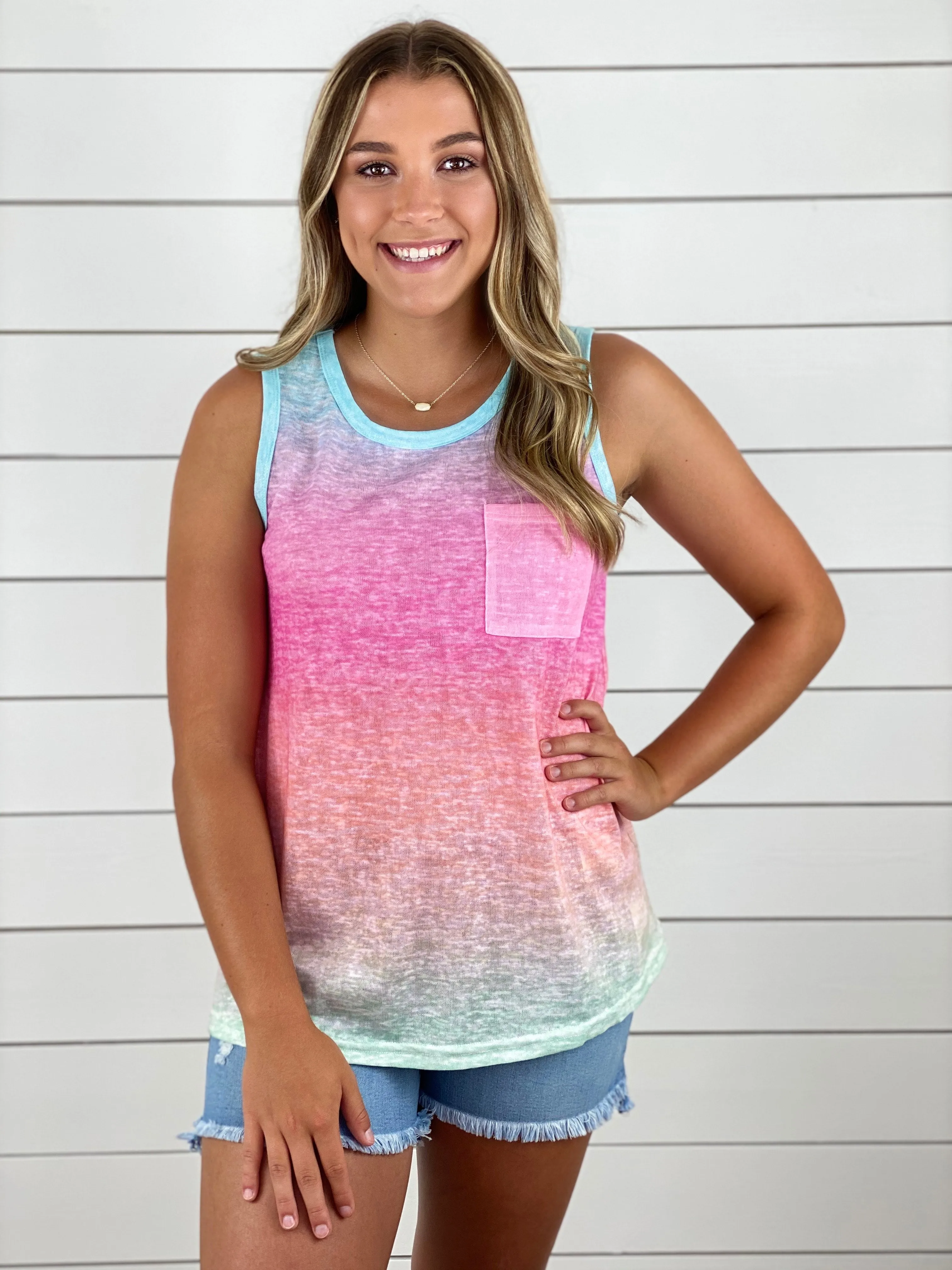 Summer Breeze Ombre Tank - Multi