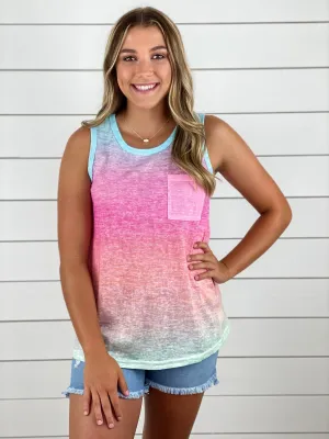 Summer Breeze Ombre Tank - Multi