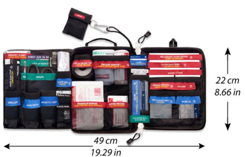 Survival First Aid Kit Medical Bag for Camping Office and or Vehicle emergencies
