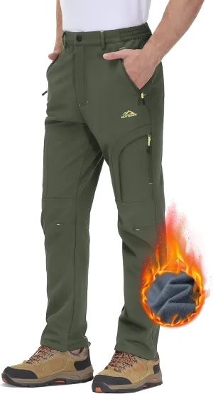 TACVASEN Men's Waterproof Insulated Pants
