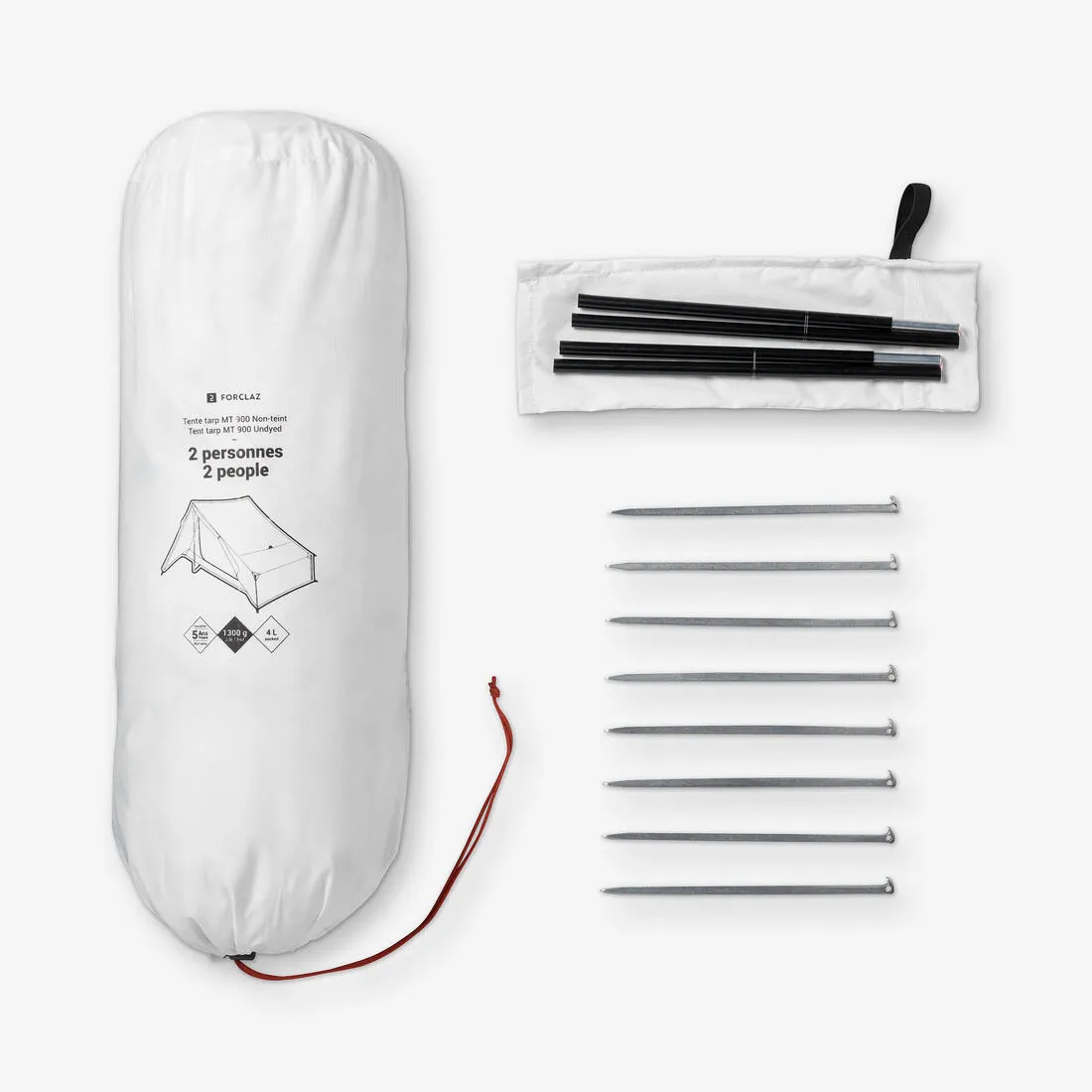 Tente tarp de trekking - 2 places - MT900