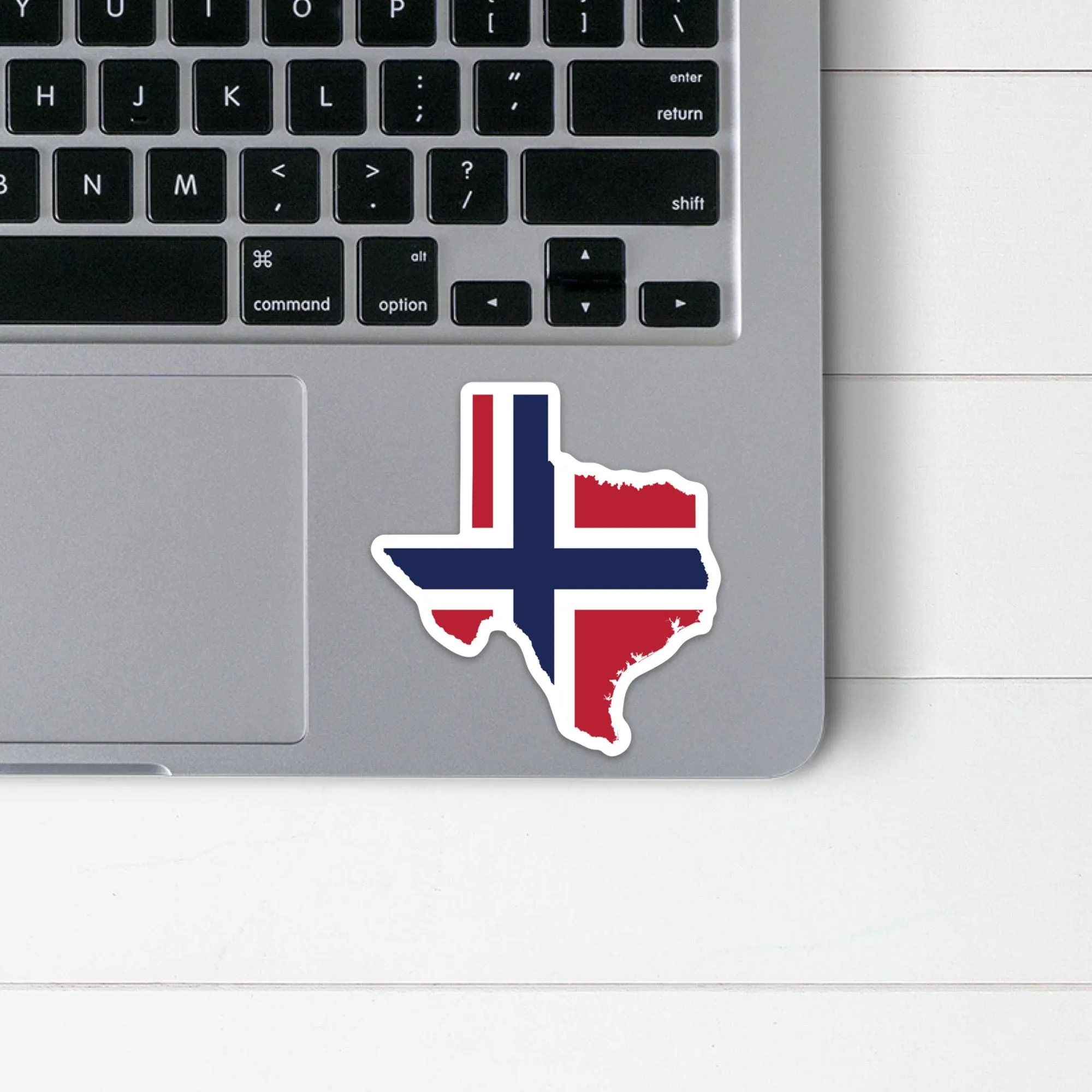 Texas Norwegian Flag Sticker