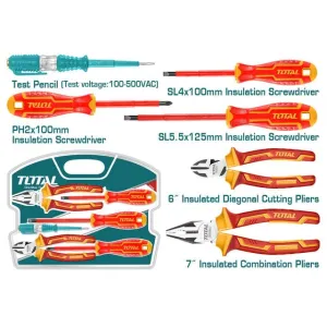 Total 6 Pieces Insulated Hand Tools Set 1000V - THKIST3062