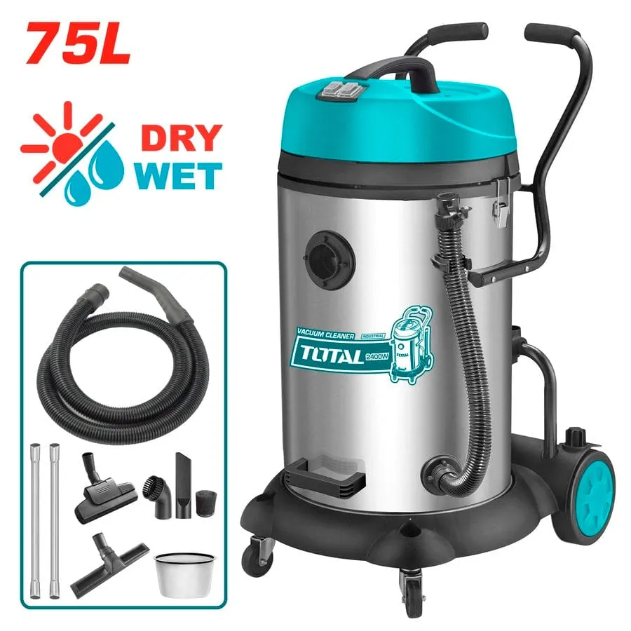 Total Wet & Dry Vacuum Cleaner 75 Liters 2400W - TVC24751