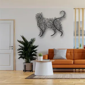 Tree Cat Metal Wall Decor