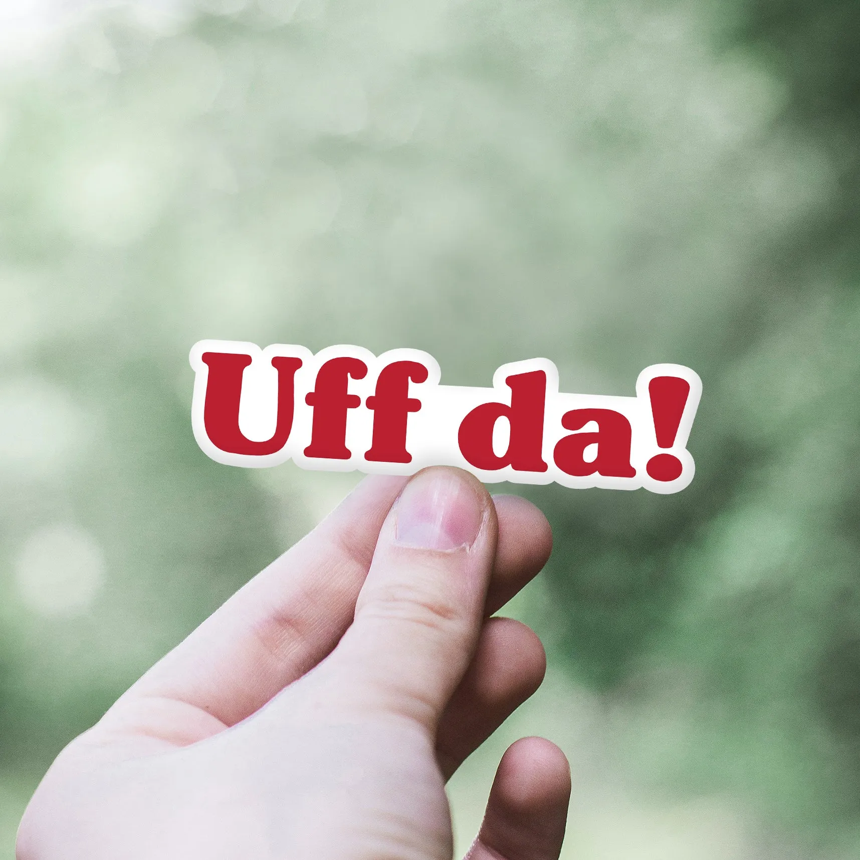 Uff Da Sticker