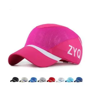Unisex Polyester Mesh Baseball Cap Quick Dry Outdoor Sport Breathable Snapback Adjustable Hat