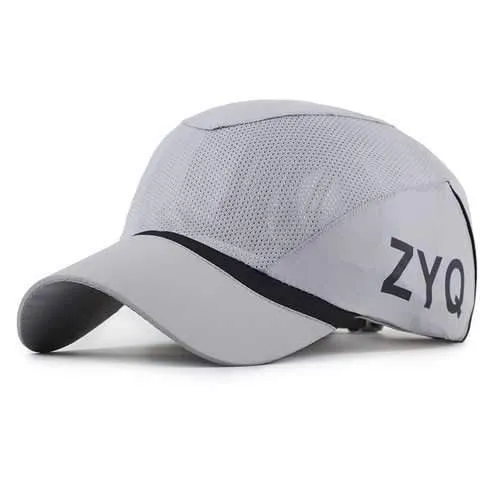 Unisex Polyester Mesh Baseball Cap Quick Dry Outdoor Sport Breathable Snapback Adjustable Hat