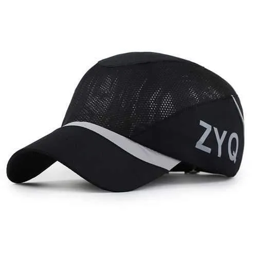 Unisex Polyester Mesh Baseball Cap Quick Dry Outdoor Sport Breathable Snapback Adjustable Hat