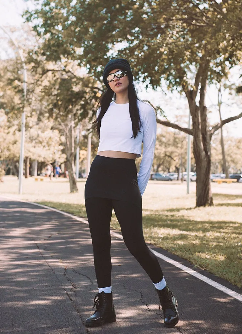 UV Pro Cropped (White) UPF 50 