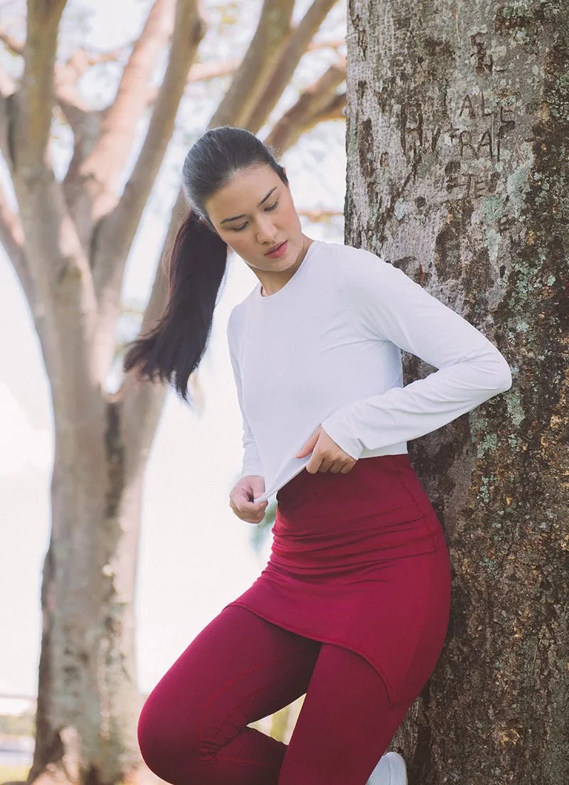 UV Pro Cropped (White) UPF 50 