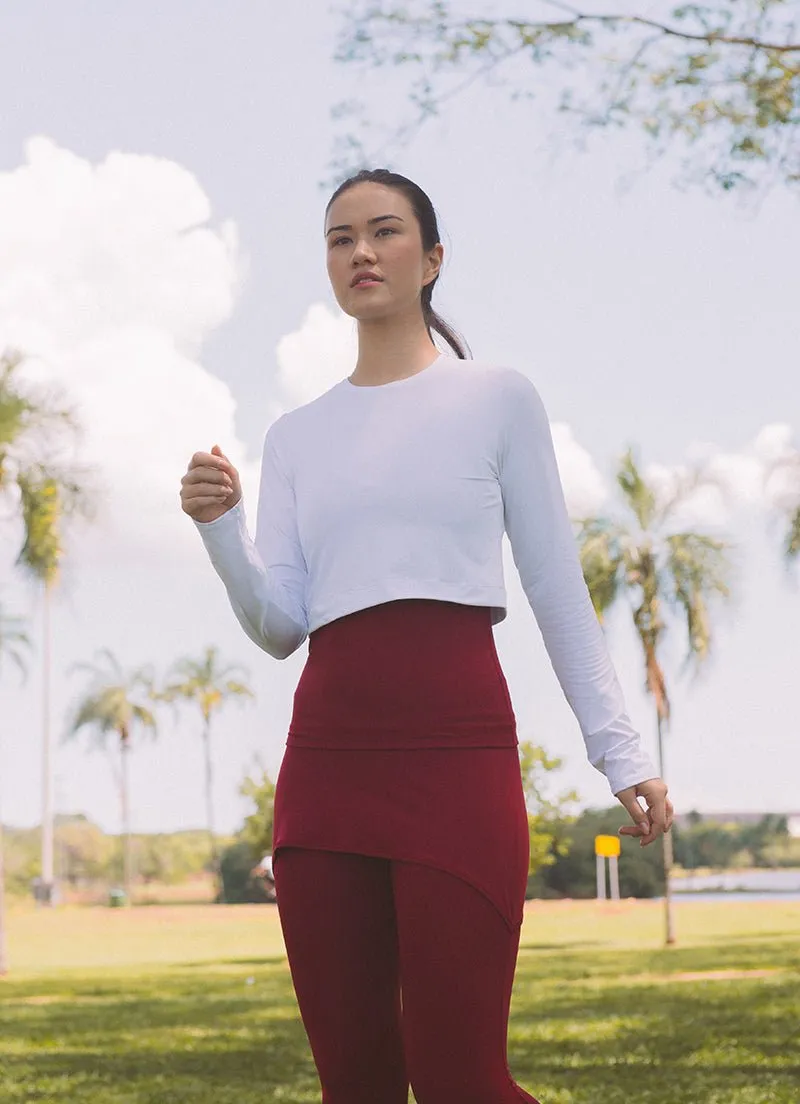 UV Pro Cropped (White) UPF 50 