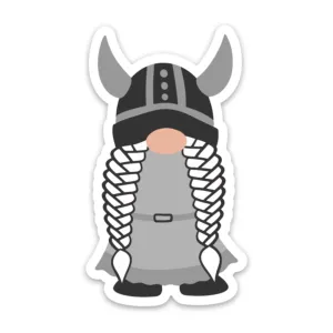 Viking Girl Gnome Sticker