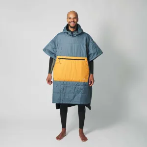 VOITED 2nd Edition Outdoor Poncho for Surfing, Camping, Vanlife & Wild Swimming - Marsh Grey / Desert