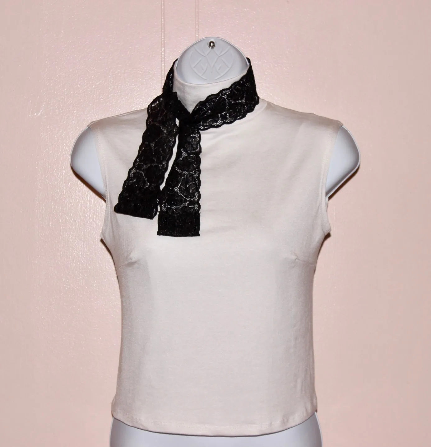White Modest Top