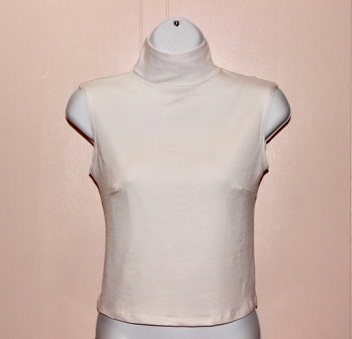 White Modest Top