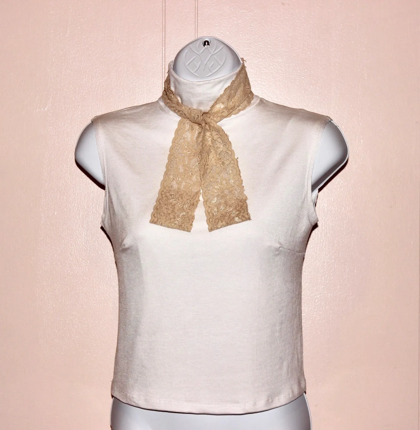 White Modest Top