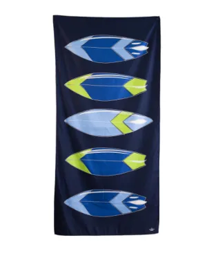 Wipeout Beach Towel Navy/Palace Blue/Lime