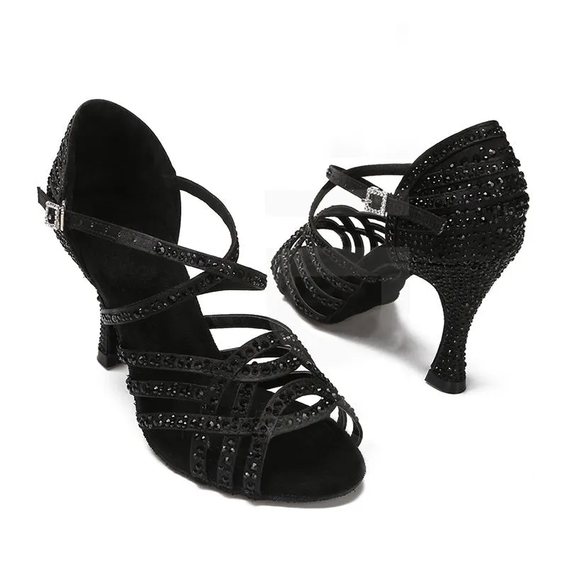 Women's High Heel Diamond Dancing Sandals Outdoor Style