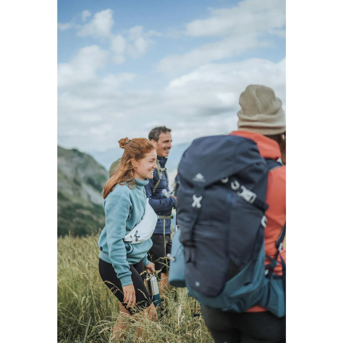 Women's Hiking Fleece Sweatshirt MH100