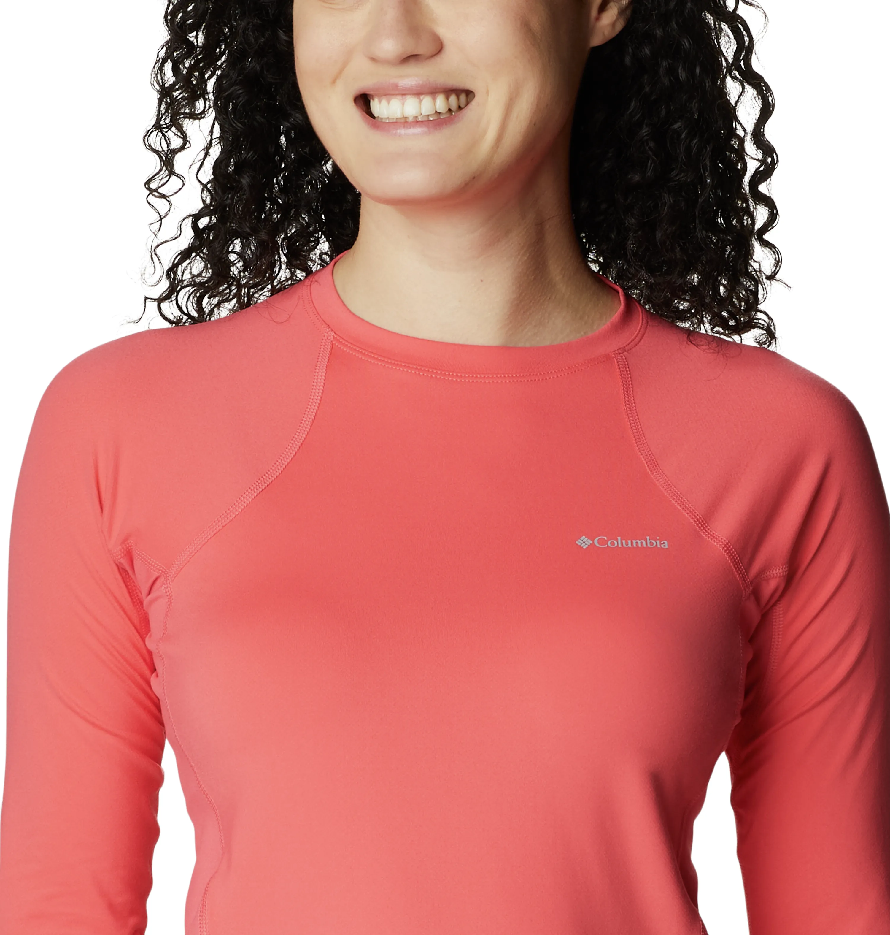 WOMEN'S MIDWEIGHT STRETCH LONG SLEEVE TOP - BLUSH PINK