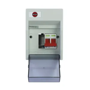 Wylex NH204/63 2 Way Insulated Consumer Unit   63A Main Switch